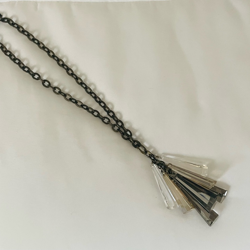 Elegant Multi Crystal Necklace